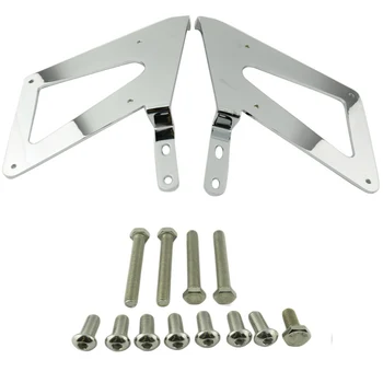 

Chrome Saddle bag Support Bars Mount Bracket Guard Bars Side Mounts Bracket Holde For Harley Sportster XL Dyna Fat bob FXDF