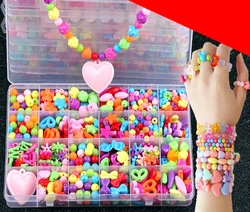 Kit de cuentas para hacer pulseras para niños y niñas, juguetes para hacer pulseras, rompecabezas hechos a mano, DIY, 24 cuadrículas, 3, 5, 7, 9 y 11