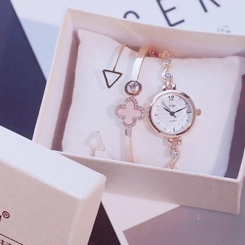 

Fashion Ulzzang Female Students Watch Bracelet Bracelets Retro Simple Korean-style Waterproof Quartz WOMEN'S Watch