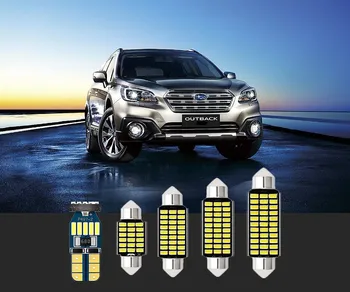 

6 sets car interior reading lights white led T10 & 36mm For Subaru Baja BRZ Forester Impreza Legacy Outback Tribeca 1990-2019