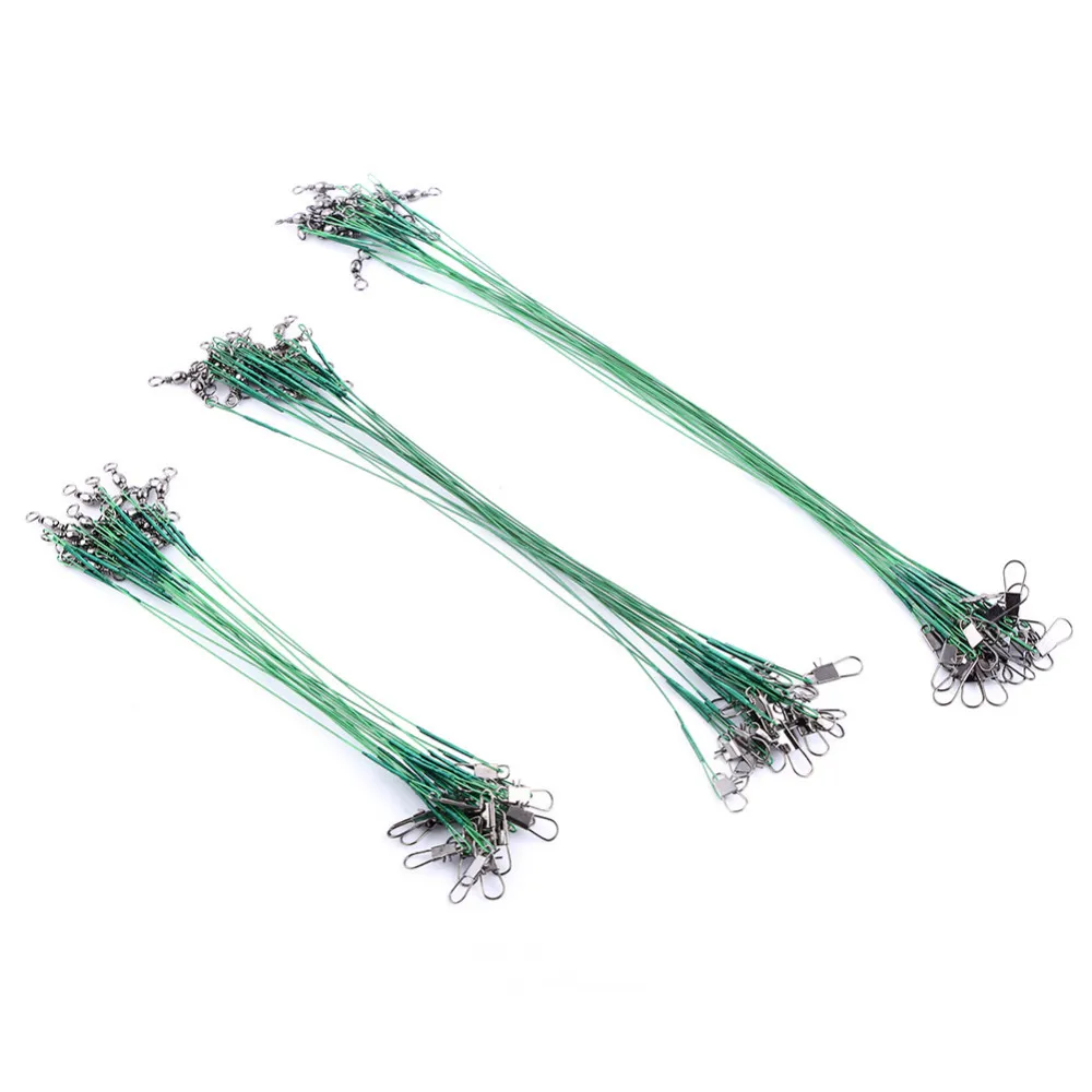 

60/72 Root Each Bag Lure Leader Line Fishing Gear Tensile fang yao xian with Brooch Connecting Ring 15/20/25 Cm