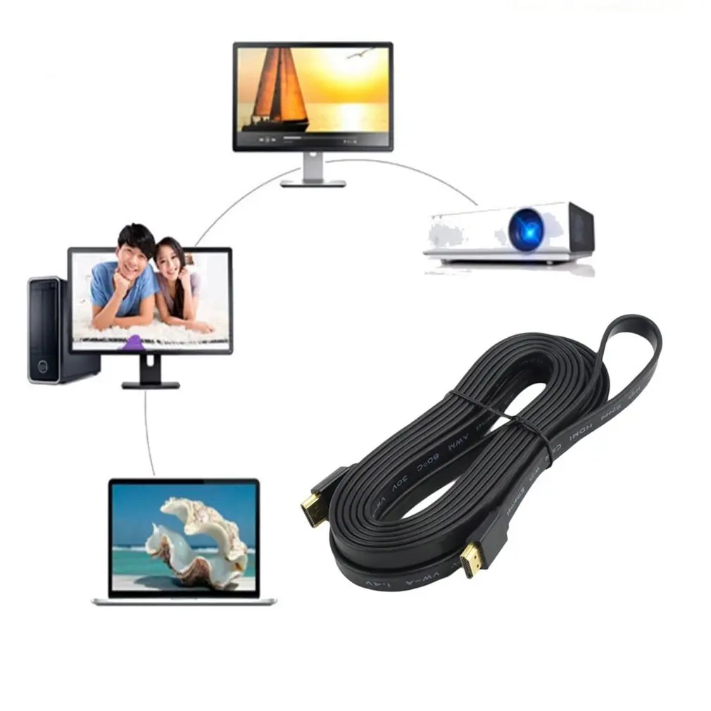 Профессиональный кабель HDMI 1,5 м/3 м/5 м позолоченный штекер 1080P 3D для HD ТВ компьютера Android tv кабель Кабо HDM высшее качество