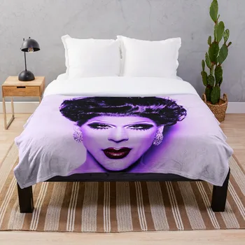 

Bianca Del Rio Throw Blanket Soft Sherpa Blanket Bed Sheet Single Knee Blanket Office Nap Blanket