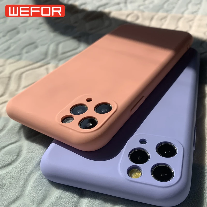 Тонкий мягкий чехол для iPhone 11 Pro Xs Max XR X Оригинальный из жидкого силикона