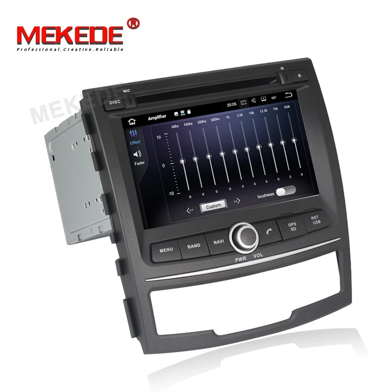 Excellent MEKEDE 1024X600 2Din Octa Core 4G RAM Android 9.0 Car Multimedia Player For SSANGYONG KORANDO 2011-2013 Stereo Radio GPS Navi 3