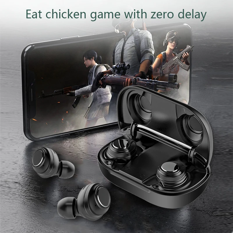 Wireless Bluetooth 5.0 Headset IPX5 Waterproof Smart Touch Earphone Typc-C Charging Box In-ear Earbuds HIFI Stereo LED Display