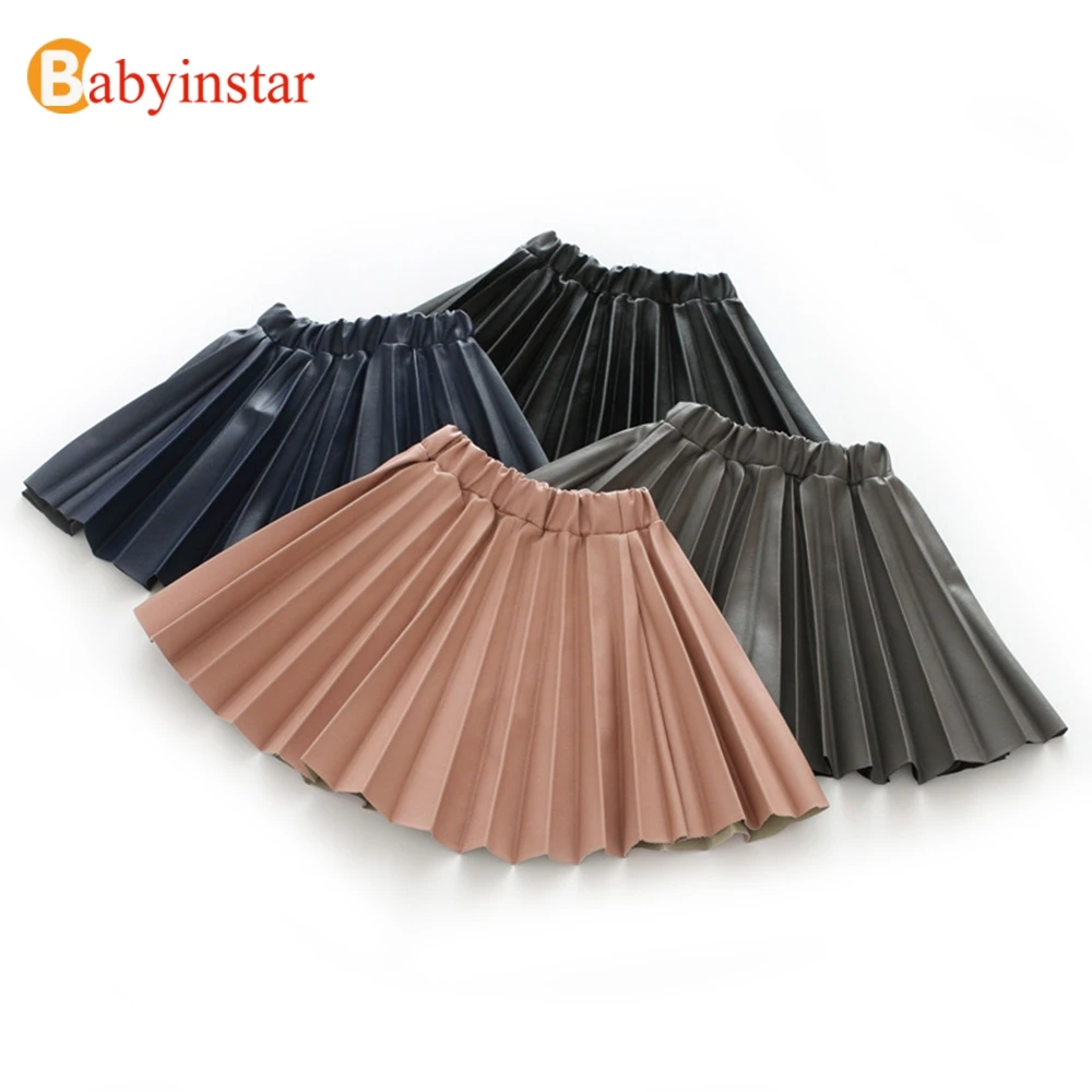 Babyinstar Girls Skirts New Brand Children's Clothing Kids Pleated