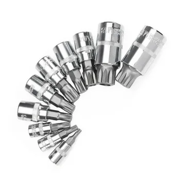

1 Set XZN 12Point MM Triple Square Spline Bit Socket S2 Steel MM 4mm - 18mm Tool