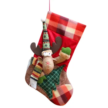 

Christmas Stockings Christmas gift Christmas Stocking Mini Sock Santa Claus Candy Gift Bag Xmas Tree Hanging Decor 2019 New