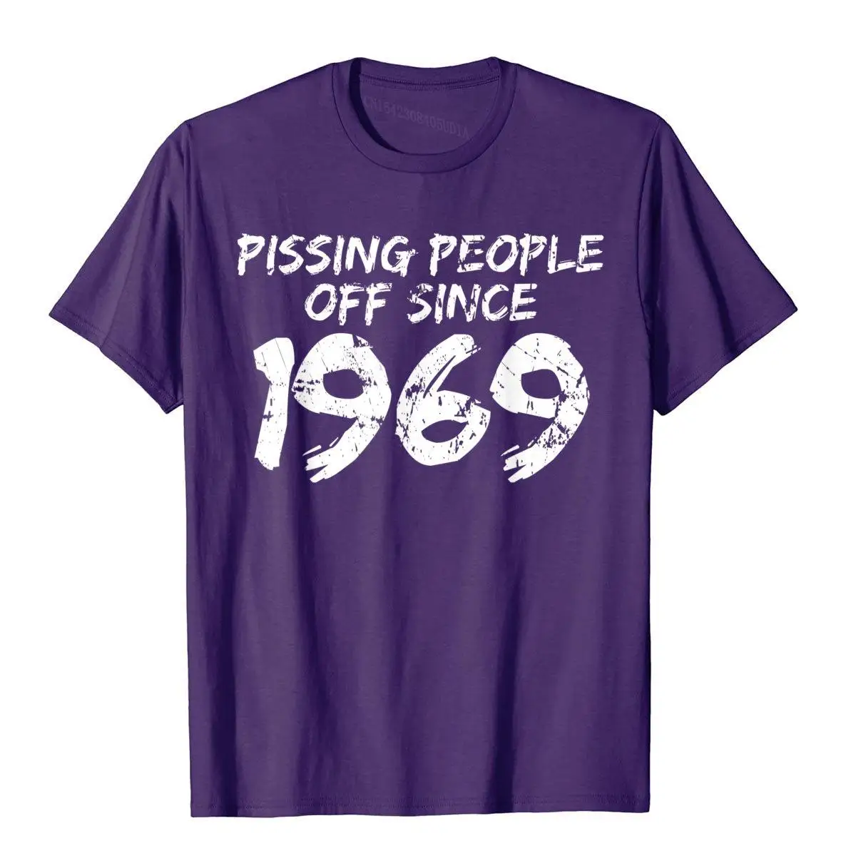 Born in 1969 Gag gift pissing people off since 69 51st bday T-Shirt__A11971purple