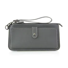 Best Offers Ougger Long Women's Zipper Wallet Big Leather Wallets Clip PU Vintage Classic Coin Purse with Strap for Cards and Money Best Offers Ougger Long Women's Zipper Wallet Big Leather Wallets Clip PU Vintage Classic Coin Purse with Strap for Cards and Money