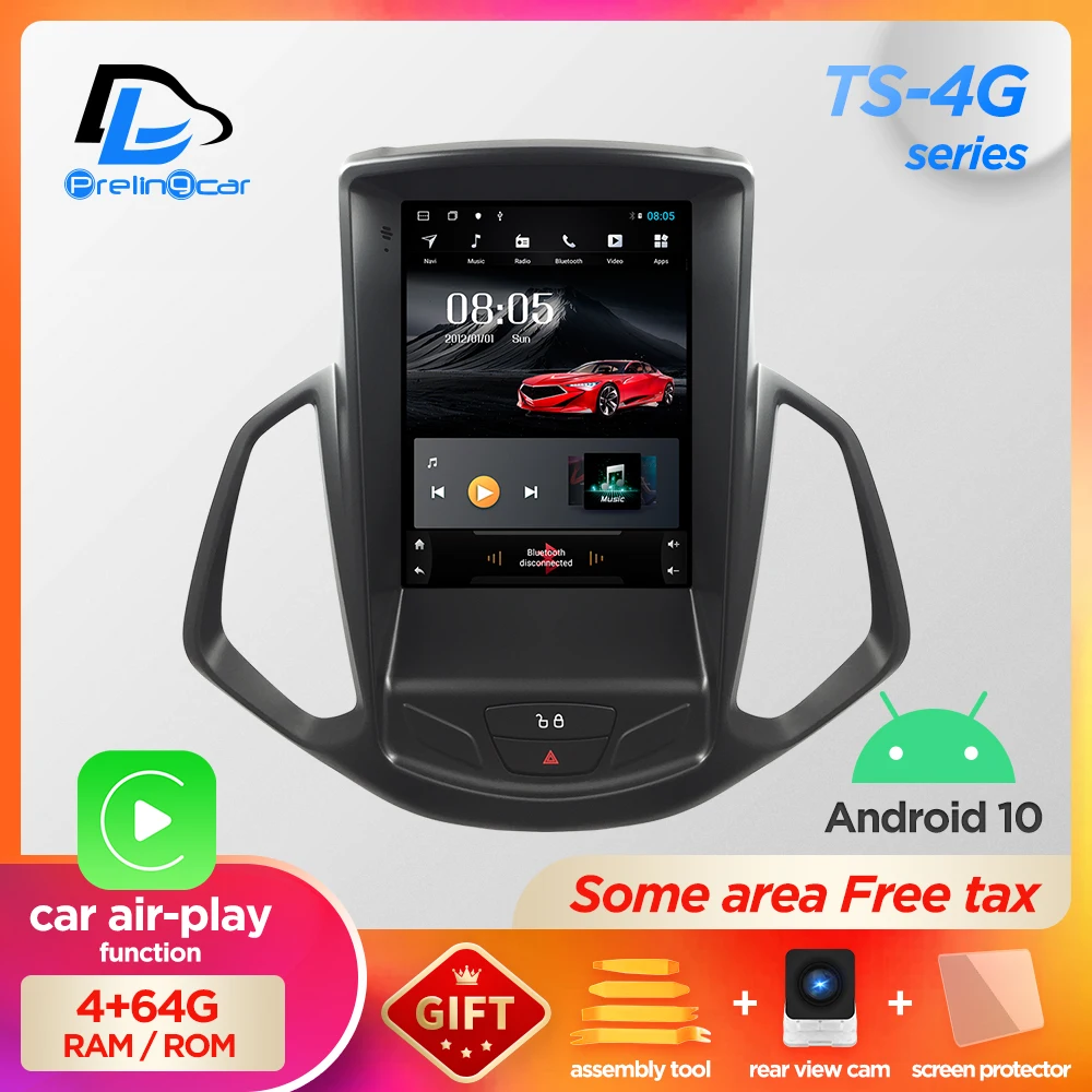 4G Lte 32G вертикальный экран android 10 0 система мультимедийный видеоплеер для ford Ecosport SUV