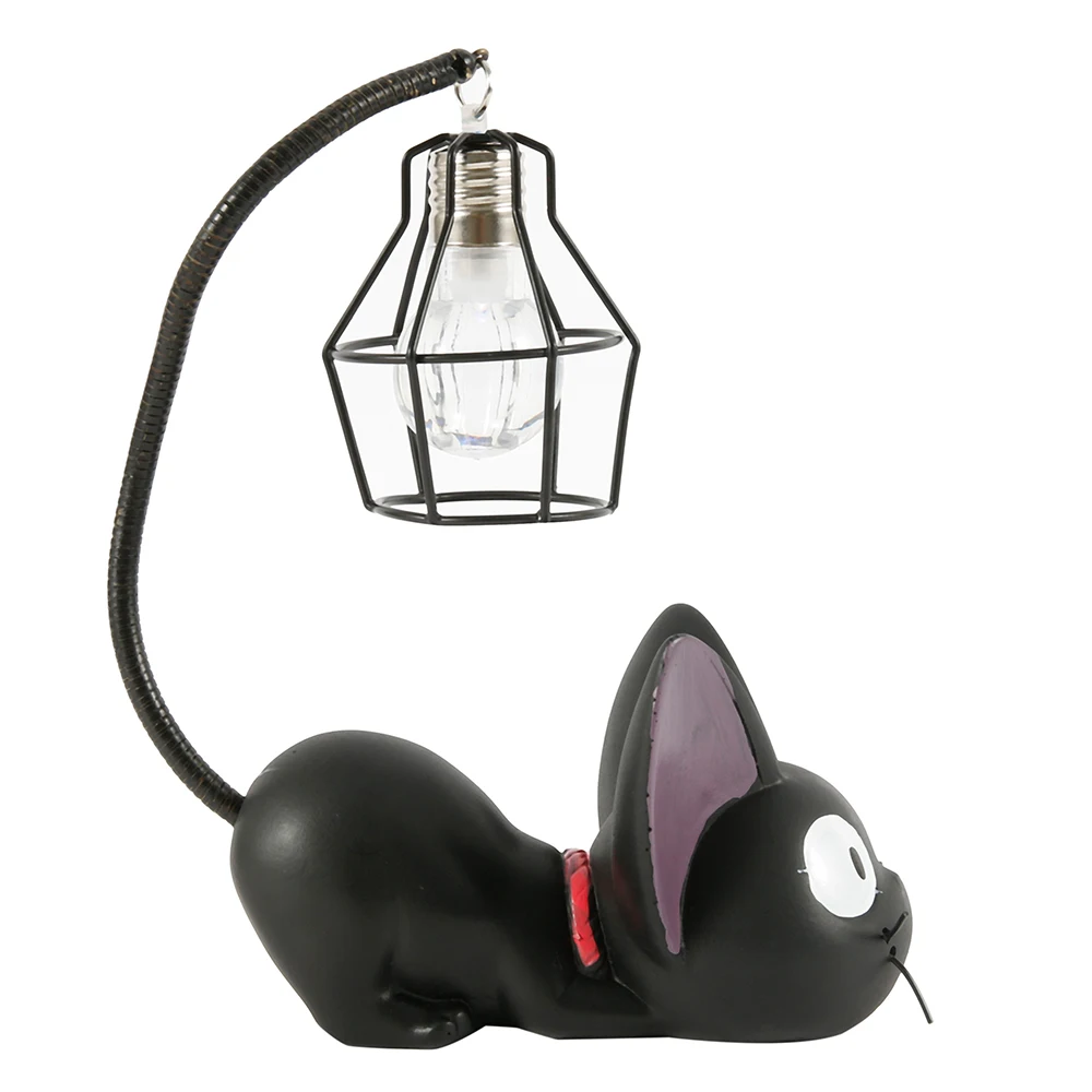 LED Night Light Creative Resin Cat Animal Night Light Ornaments Home Decoration Gift Small Cat Nursery Beside Lamp