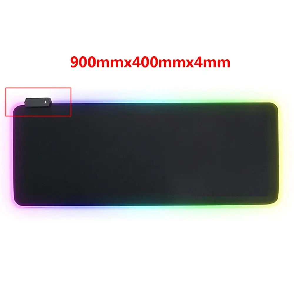 type E Besegad большой USB геймер Коврик для мыши проводной светодиодный RGB красочное освещение игровой коврик для мыши нескользящий ноутбук компьютерная мышь коврик - Цвет: type E