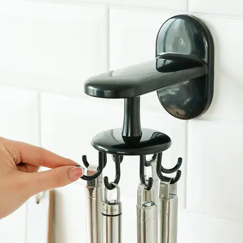

360 ° Rotating Coat Hanger Kitchen Gadgets Accessories Bath Hook Wall Mounted Suitable for home kitchen, bathroom