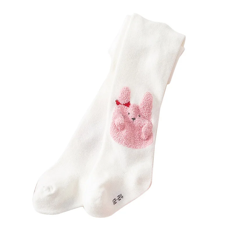 Носки для новорожденных детей для маленьких девочек однотонные носки Цвет Детские Колготы для девочек детские колготки для малышей, Колготки с мультяшными принтами детские носки - Цвет: White