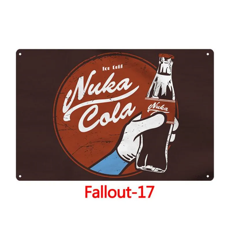 Ретро металлический оловянный плакат с подписью fallout 3 4 Игра металлический знак паб домашняя доска металлический винтажный домашний Декор настенный Декор Бар Украшение