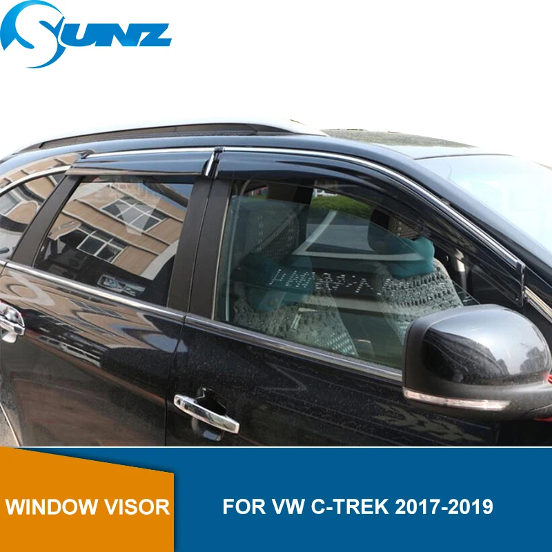 Боковые оконные дефлекторы для Volkswagen VW C-trek 2017 2018 2019 оконный козырек