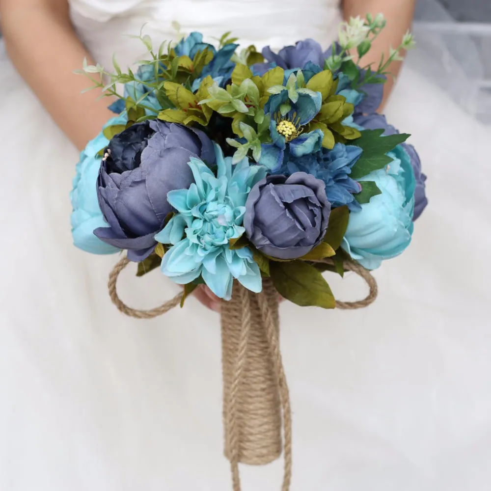 Все ручной работы Свадебный букет невесты s искусственный цветок «Роза» букет свадебная брошь SPH99