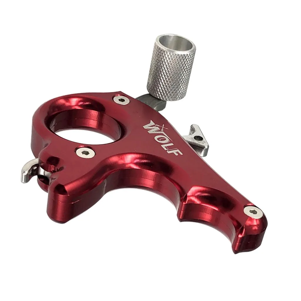 Aluminum Alloy Compact 3 Finger Archery Compound Bow Release Aid Thumb Hunting AccessoriesBow