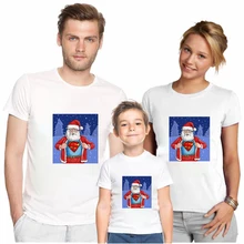 

Disney Christmas Family T-Shirt Cartoon Santa Claus Cotton Women Tshirt Base Children Clothes Funny Streetwear Kawaii Casual