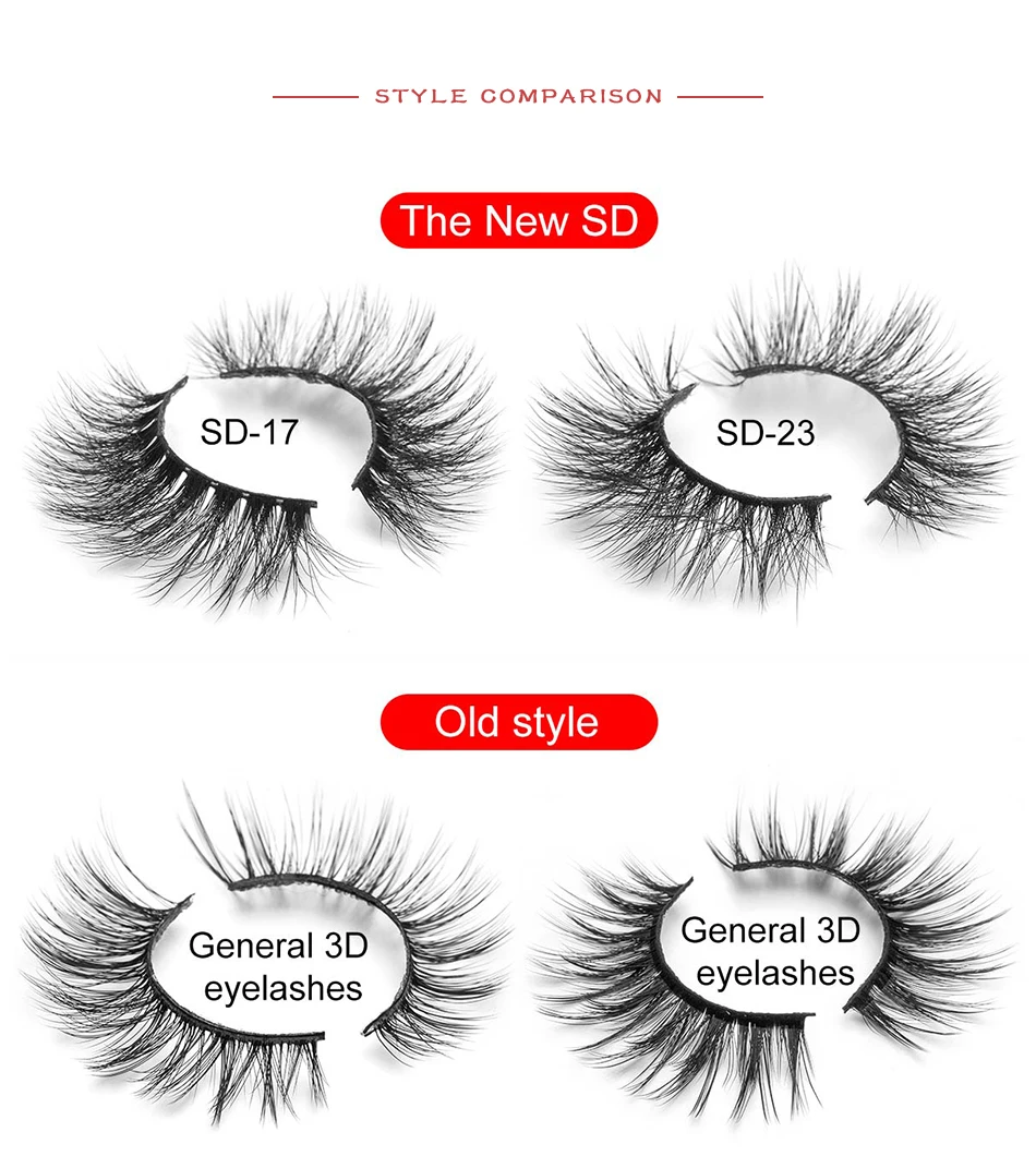 SEXYSHEEP 5 пар 3D норковые накладные ресницы натуральные длинные/толстые 3D накладные ресницы "крест-накрест" полная полоса ресницы ручной работы