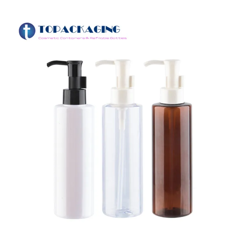 30PCs*200ml Empty Cosmetic Cleaning Oil Pump Bottles Washing Massage Packaging Dispenser Container For Cosmetics Lotion | Красота и