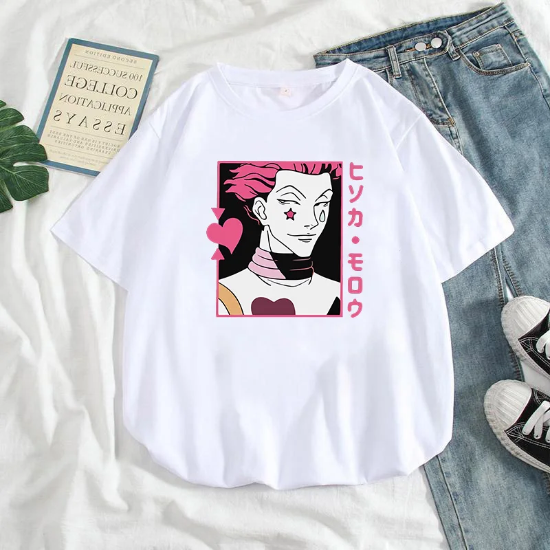 Hunter-X-Hunter-Hisoka-Morow-HxH-Women-T-Shirt-Cartoon-Tshirt-Harajuku-90s-Female-Short-Sleeve(3)