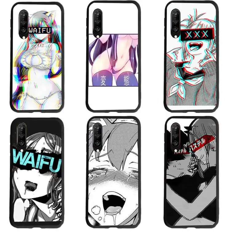 Hentai Harajuku Anime Girl Phone Case for Huawei honor 7A 8X 8s 9 9X 10 10i 20 30 Play lite pro s Fundas cover | Мобильные телефоны