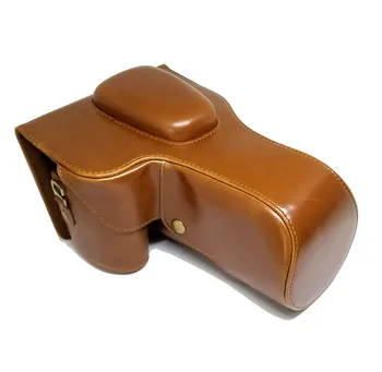 

=OUT SALE= Camera Video Bag PU Case Fit For Canon EOS 70D DSLR (Brown Color) @