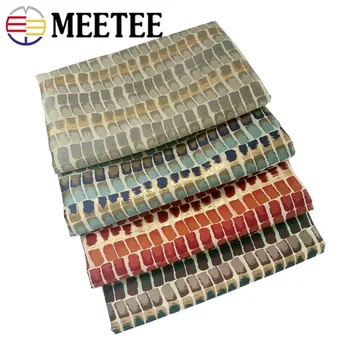 

150cm Width Jacquard Square Pattern Solid Fabric Clothing Curtain Tablecloth Decorative Fabrics Bag DIY Home Textile Accessories