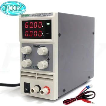 

KPS605DF 0-60 V/0-5A 110 V-230 V 0.1 V/0.001A UE LED Interruttore Regolabile KPS605DF DC Power Supply mA display Digitale