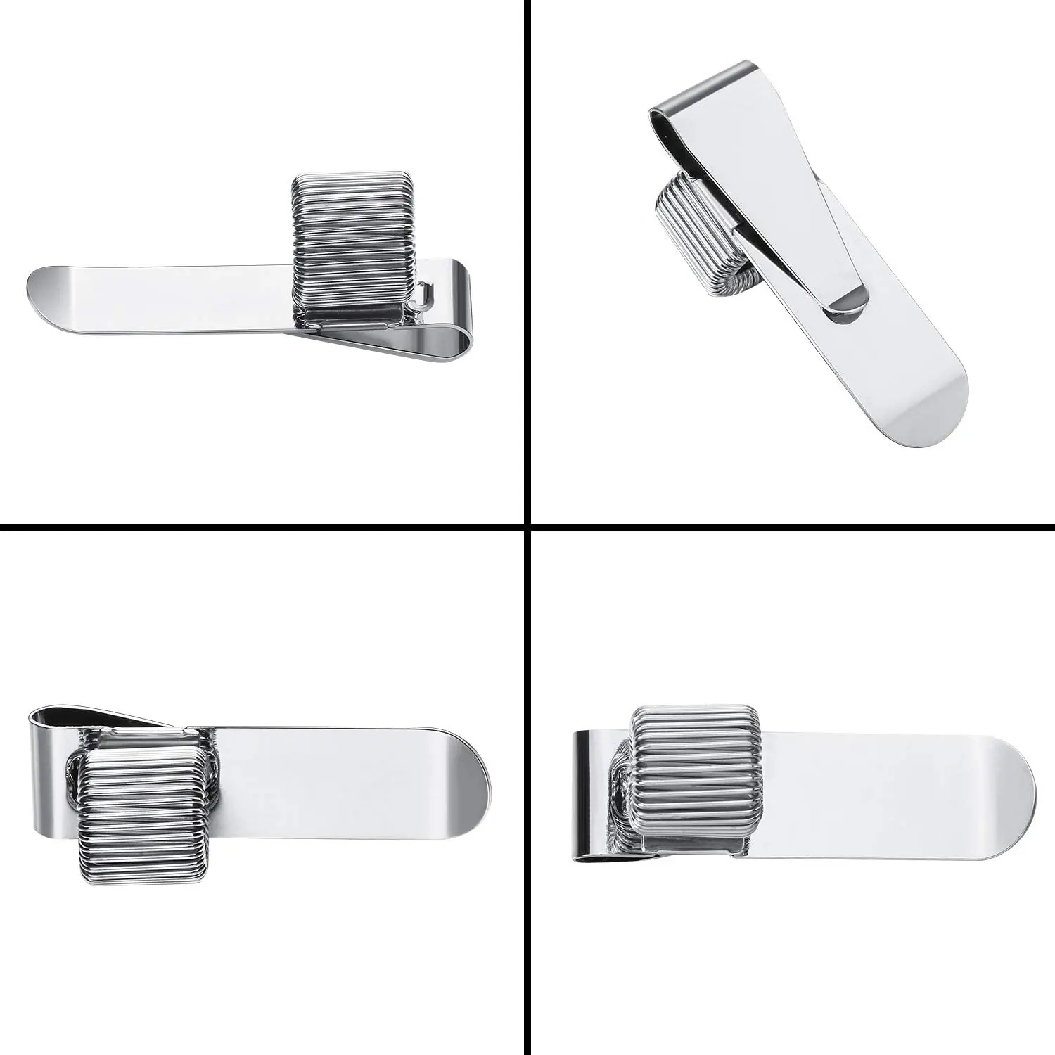 Stainless Pen Holder Clip for Notebook and Clipboard with Spring Fits Almost All Pen Size Use in Home Office Kitchen Car pen accessories