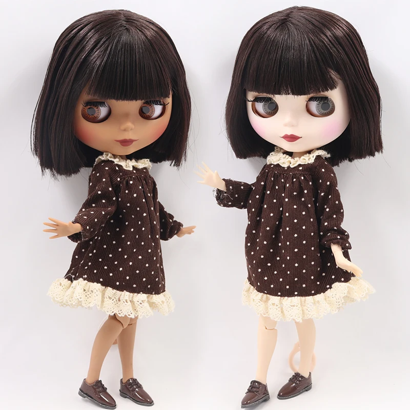 ICY Nude Blyth Custom Кукла № BL0321 коричневые короткие волосы 1/6 bjd, pullip, licca, jerryberry