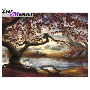 

Ever Moment Diamond Painting Tree Paint By Diamond Full Square Resin Drill Wall Art Decoration Handmade Diamond Display 5L1005