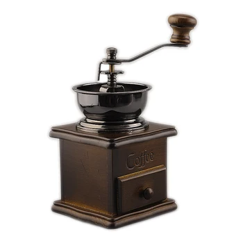 

European-style retro coffee bean hand grinder manual grinder stainless steel ceramic movement small household coffee grinder