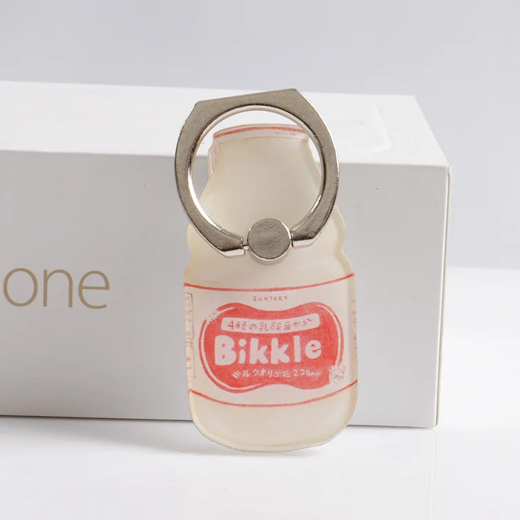 Универсальный металлический держатель для кольца для телефона, держатель для мобильного телефона, подставка для чипсов, бутылка для молока, пончики, мультяшный держатель для кольца