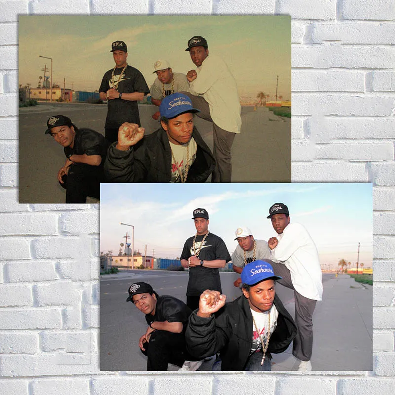 Biggie Smalls/DITC большой L/NWA плакат Американский West Coast Rap хип-хоп настенный художественный плакат белая крафт-бумага настенные картинки QT620