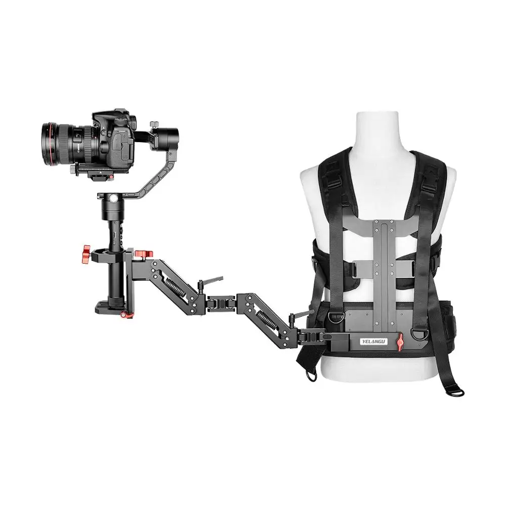 Система поддержки шарнирного Подвеса Yelangu рычаг амортизатора и жилет Steadicam для DJI