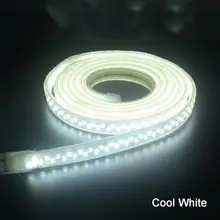 SMD 5630 Водонепроницаемый светодиодный лента 5730 Светодиодные ленты светильник 220V 180 светодиодный/м с Мощность plug белый/теплый белый м, 1 м, 2 м, 3 м, 4 м, 5 м, 6 м 7 м 10 м