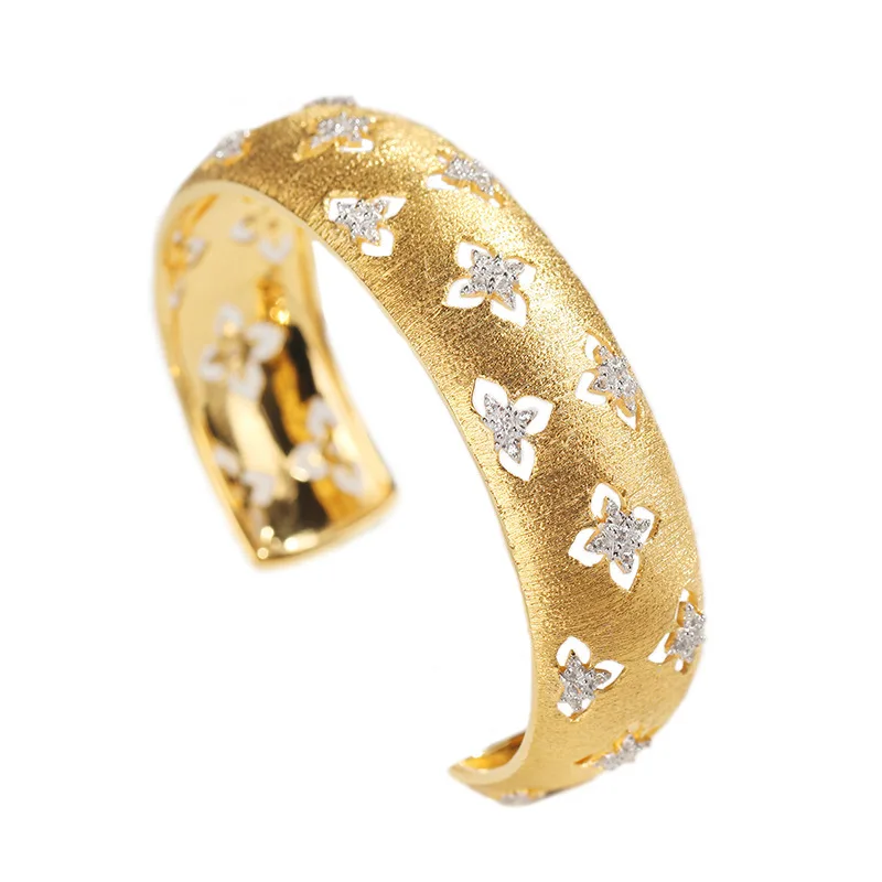 Женский винтажный браслет из серебра 100% пробы черный/Серебряный Браслет-манжета