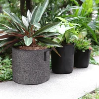 Planting bag black/grey potato fabric vegetable seedling  growing pot garden tools 1-15 gallon eco-friendly grow bag 1