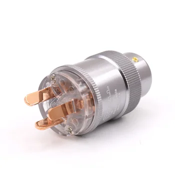 

1pcs Krell Hi-End Pure copper 3 Pin AU Mains Power Male Plug Cable Cord Connector