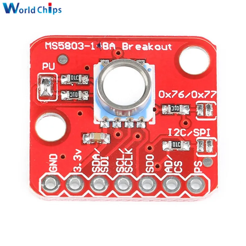 GY-MS5803-14BA MS5803 14BA Высокоточный жидкий газовый модуль датчика напряжения водонепроницаемый I2C/SPI датчик давления 1,8-3,6 В