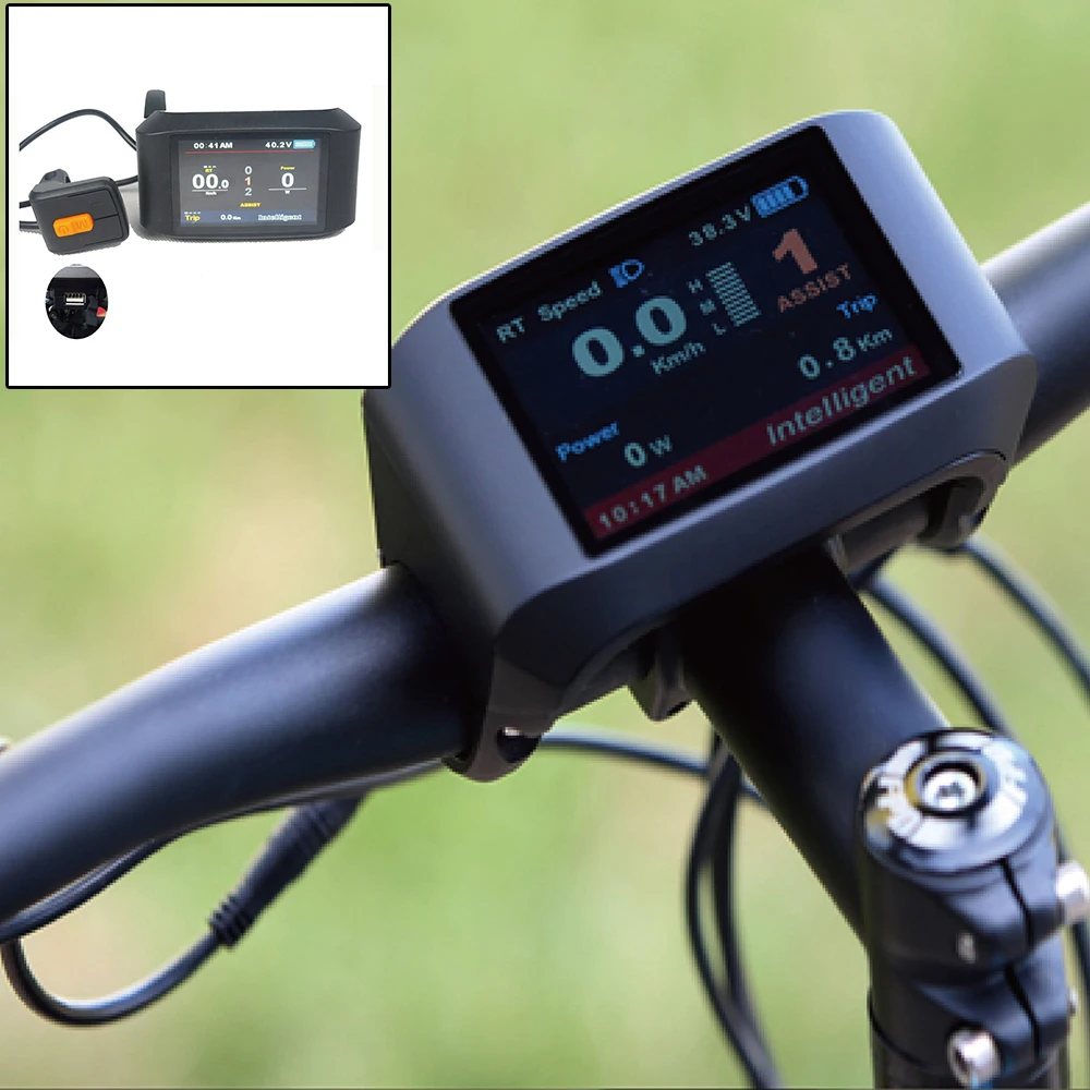 

E-bike Speed Display LCD Display Computer Universal Fit For Bafang Mid-drive Motors Convenient BBS03 02 01