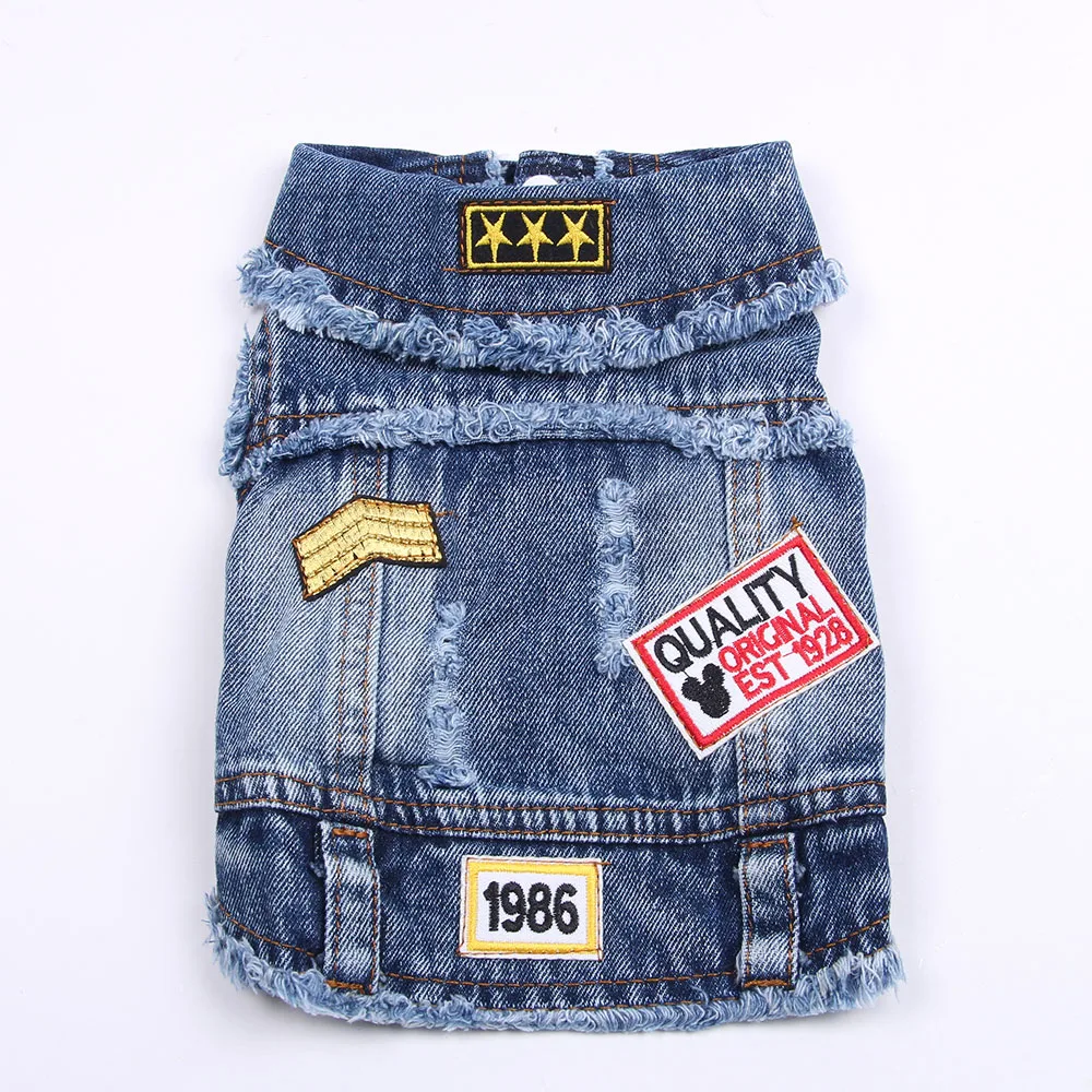 New Dog Jeans Jacket Cute...