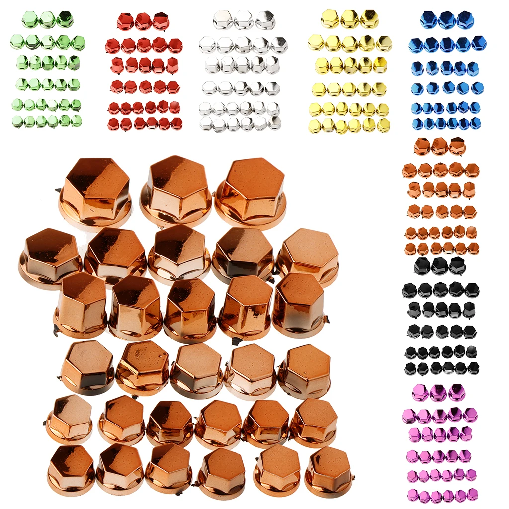 30 Pcs Practical Motorcycle Hex Socket Bolt Screw Nut Head Cover Cap Trim For Yamaha Honda Suzuki Etc | Автомобили и мотоциклы