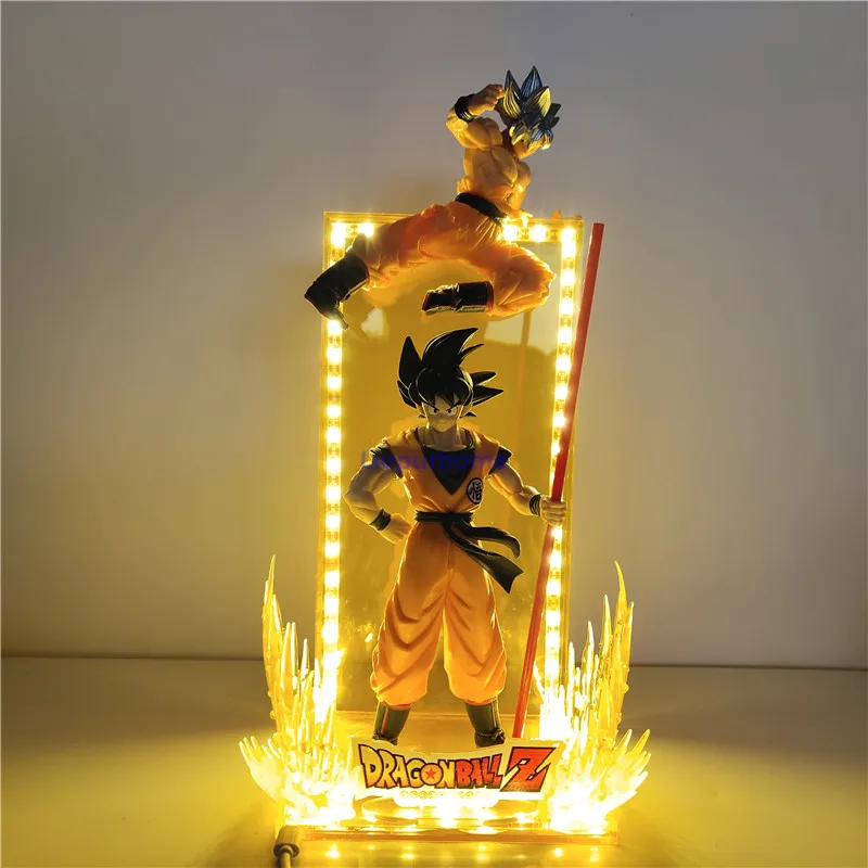 Dragon Ball и super Goku светодиодный светильник, декоративный настольный ночник, ультра инстинкт Goku Evolution, Светодиодный настольный светильник, Рождественская игрушка, подарок DBZ