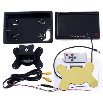 

7 Inch Car Monitors Truck LCD Wired HD Display Auto Wake-up Bus Reverse Camera Back Up Remote Control Stable Assistance Rearview