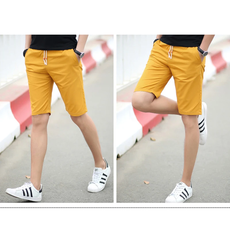 Летние хлопковые шорты размера плюс мужские модные брендовые пляжные шорты дышащие мужские повседневные шорты удобные короткие размера плюс Y